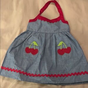 Gymboree Blue and Red Cherry Dress